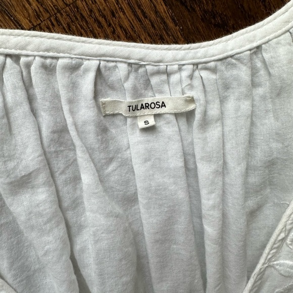 Revolve - TULAROSA Ciceli Embroidered Dress in White Size Small - Picture 3 of 8